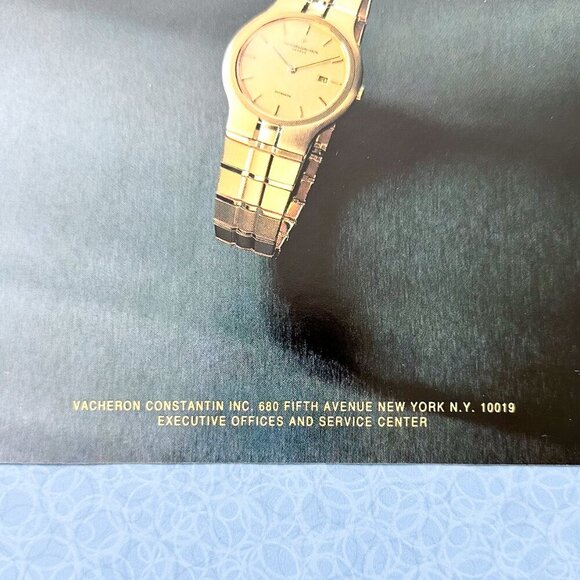 Vintage Vacheron Constantin Watch Ad Print – Retro Swiss Luxury Decor - Picture 4 of 7